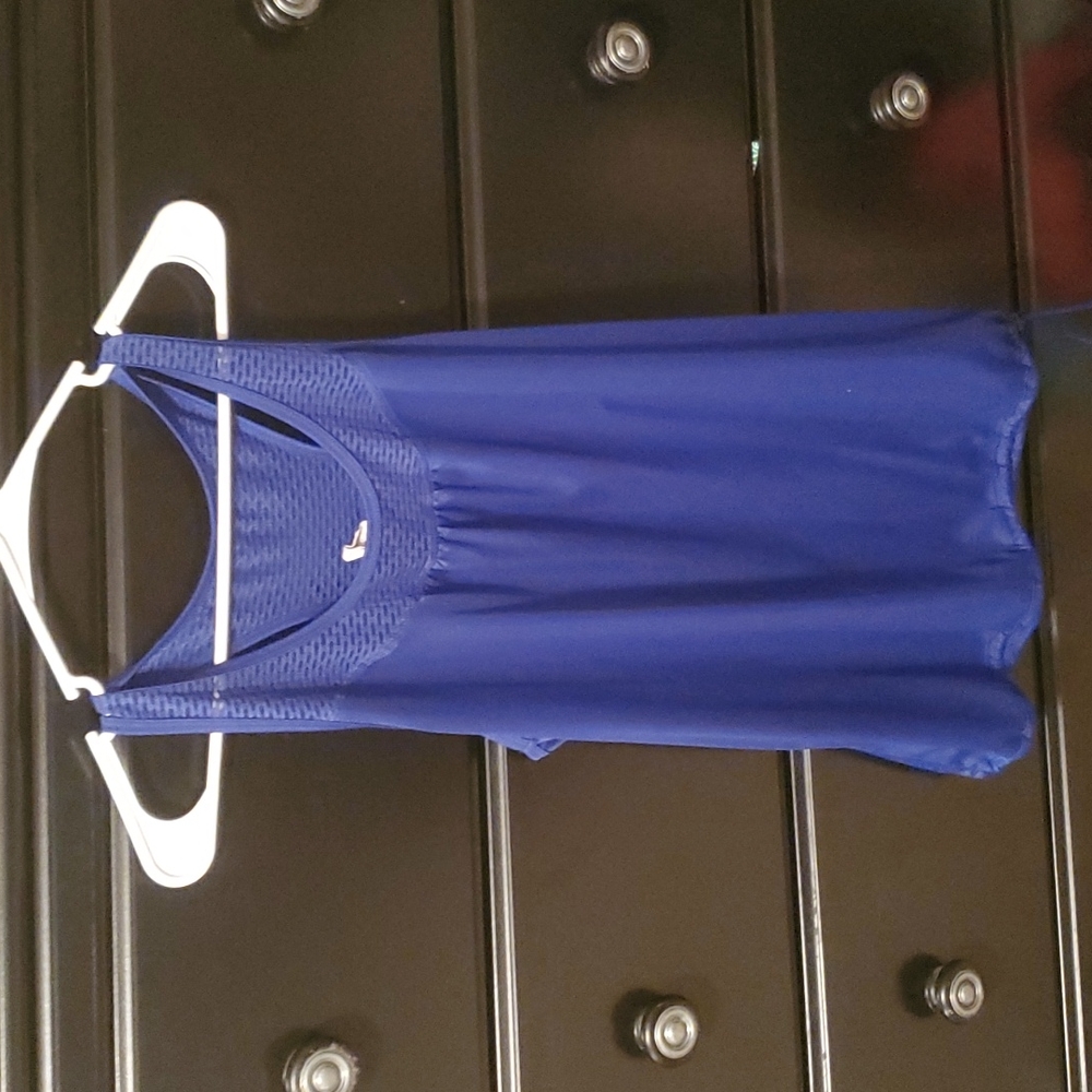 Blue Racerback Workout Tank